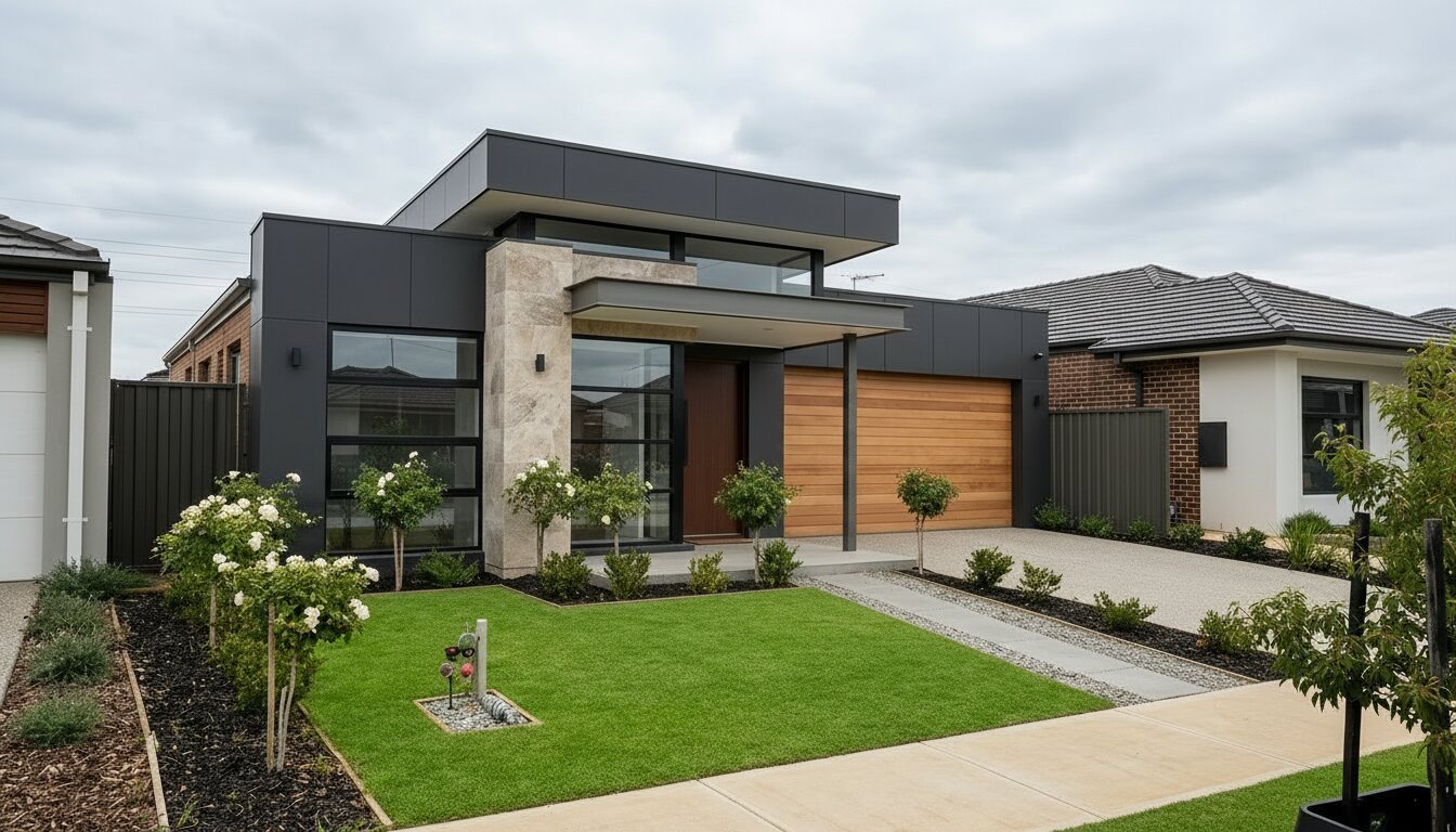 Angled exterior visualization for a self-initiated residential renovation study